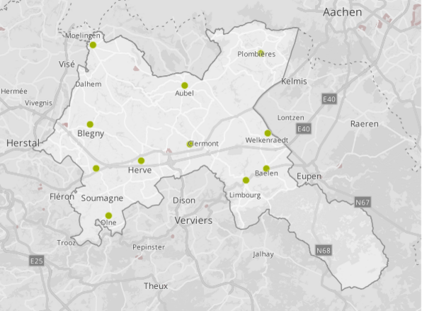 Natagora Pays de Herve map